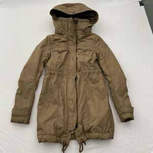 Abercrombie & Fitch Jacket Womens XXS Sherpa Lined Hooded Parka Winter Coat